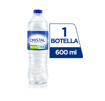 Agua Cristal Sin Gas 600 ml